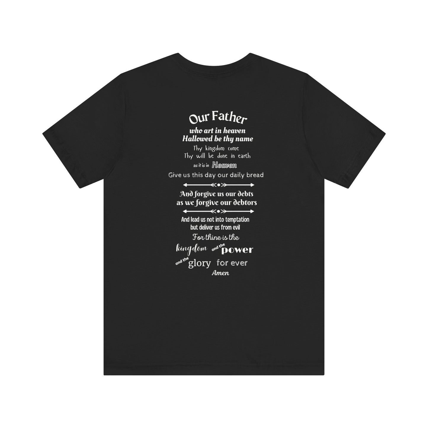 The Lord's Prayer Unisex Jersey Short Sleeve Tee