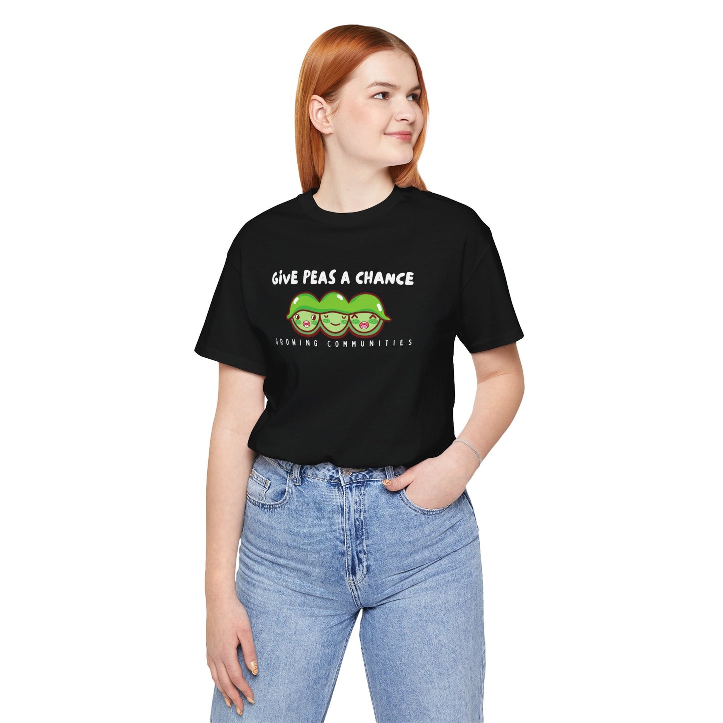 Give Peas a Chance Unisex Jersey Short Sleeve Tee