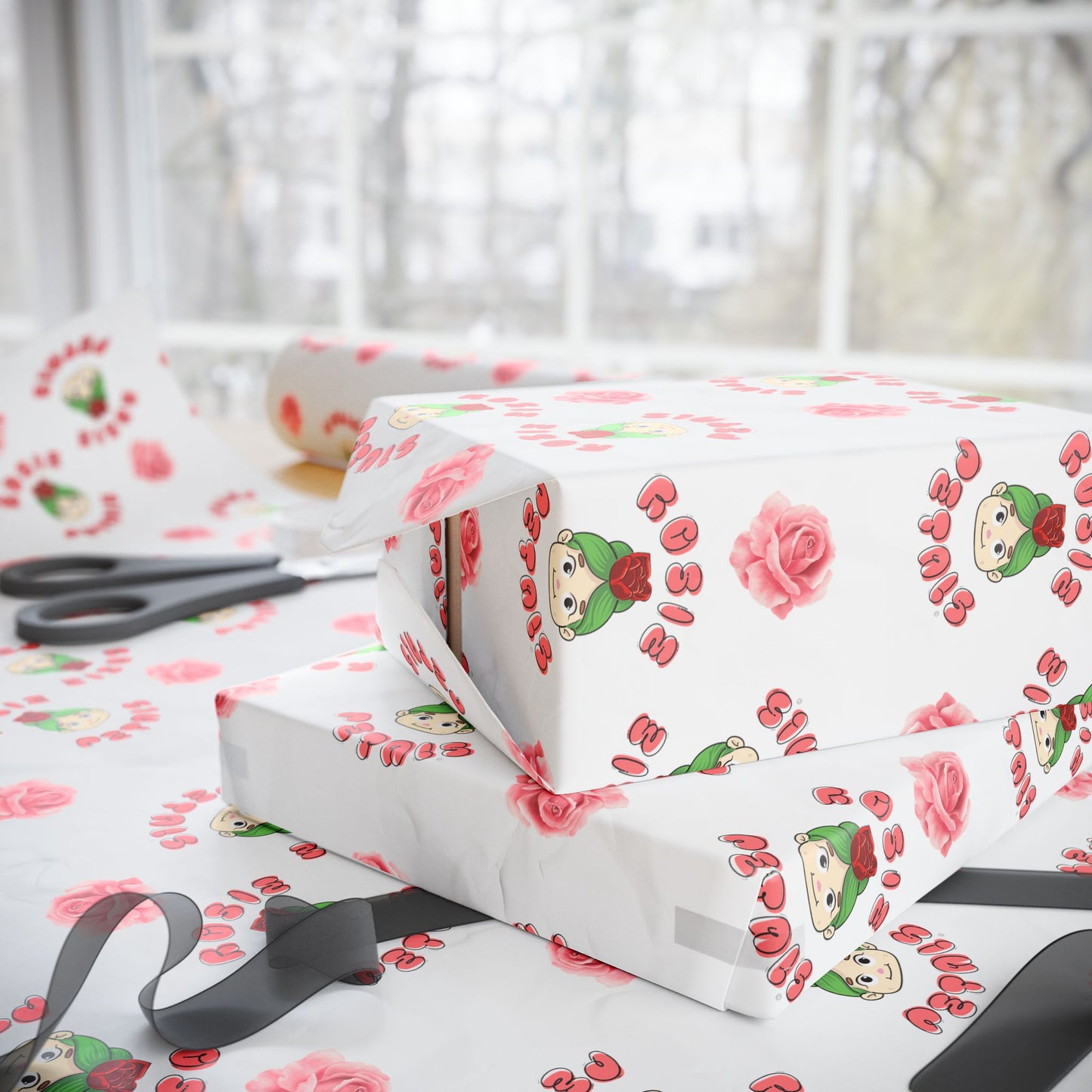 Rosie Petals Wrapping Papers