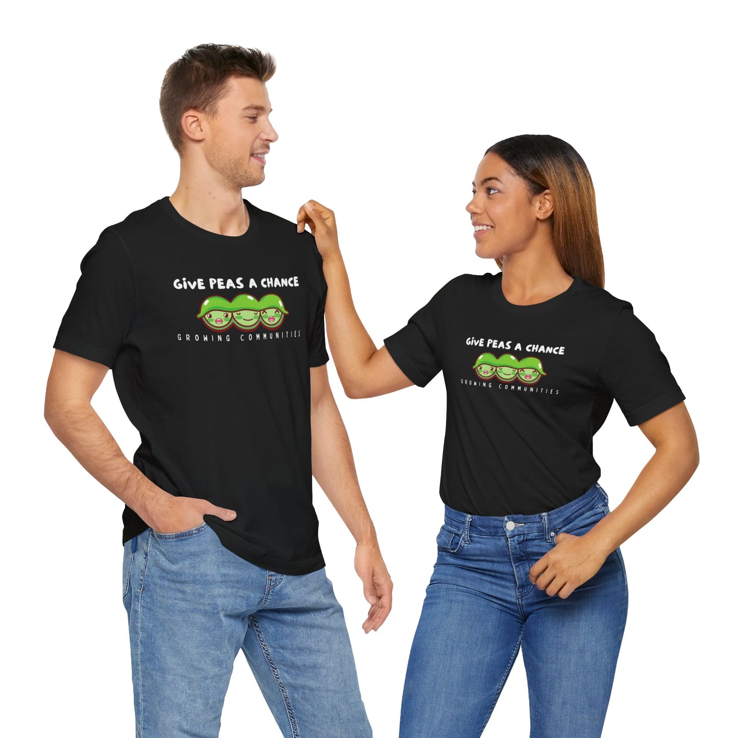 Give Peas a Chance Unisex Jersey Short Sleeve Tee