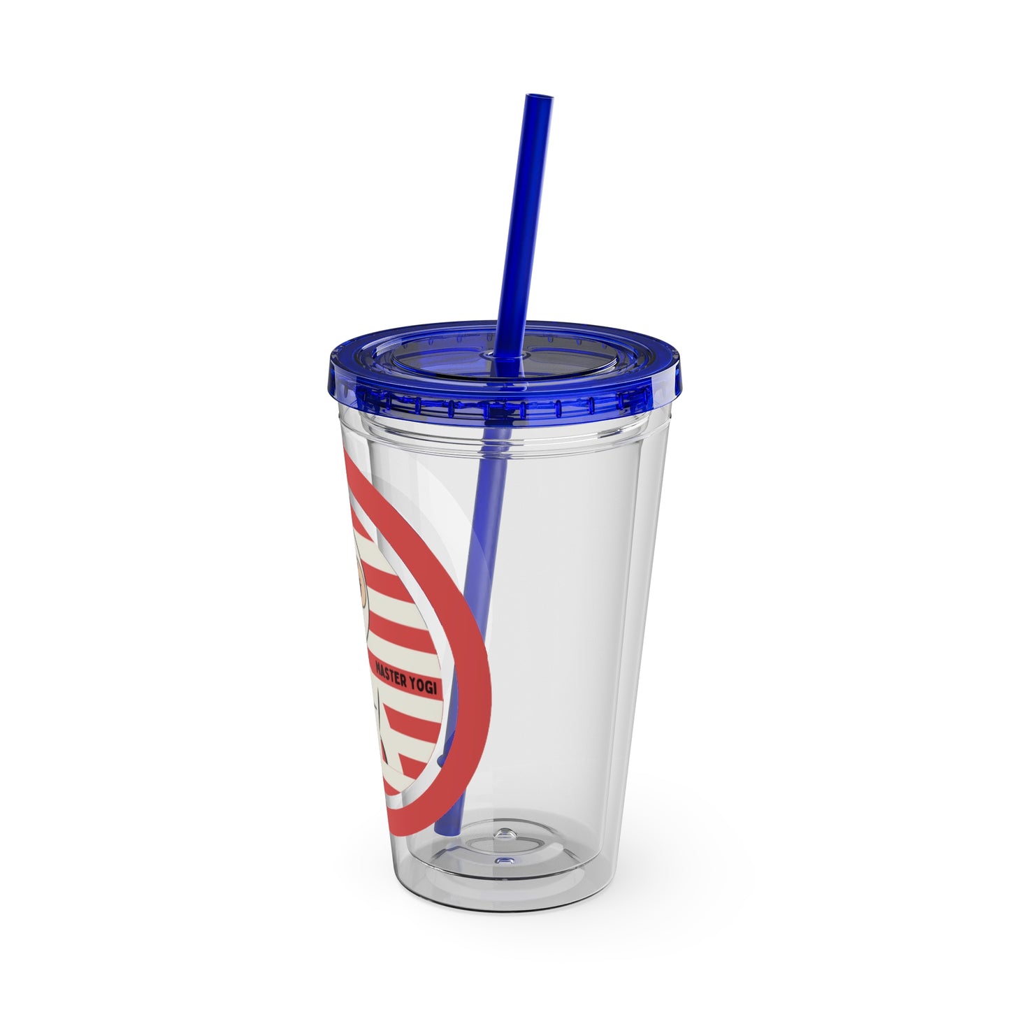 Master Yogi Sunsplash Tumbler with Straw, 16oz