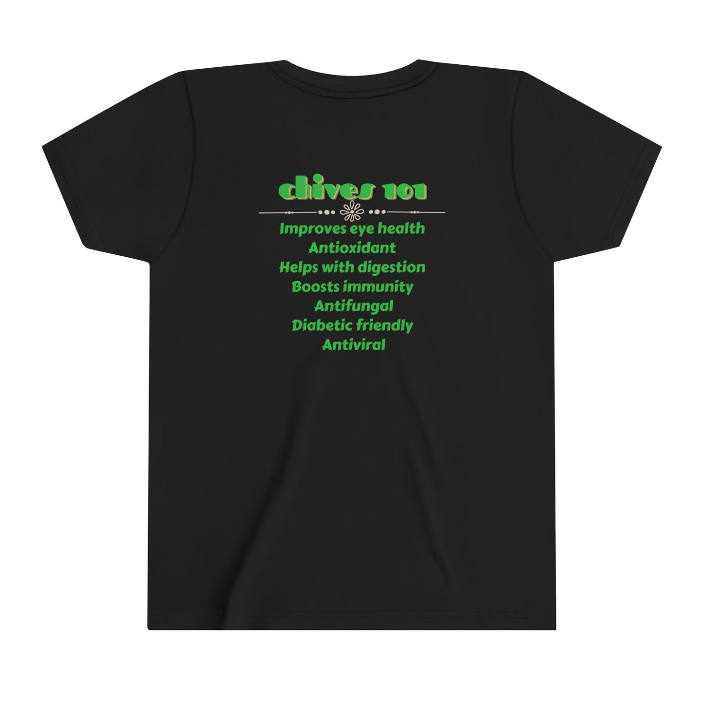 Youth Tee - Chive Talking and Chives 101 Nutritional Benefits Design