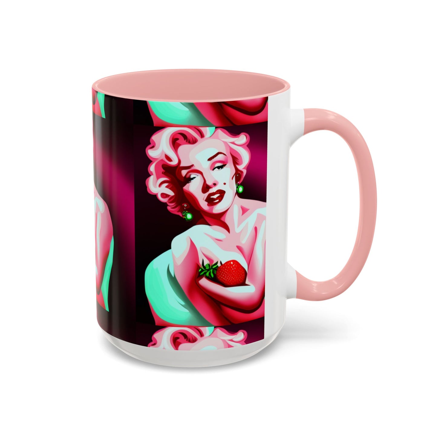 Marilyn eats Accent Coffee Mug (11, 15oz)