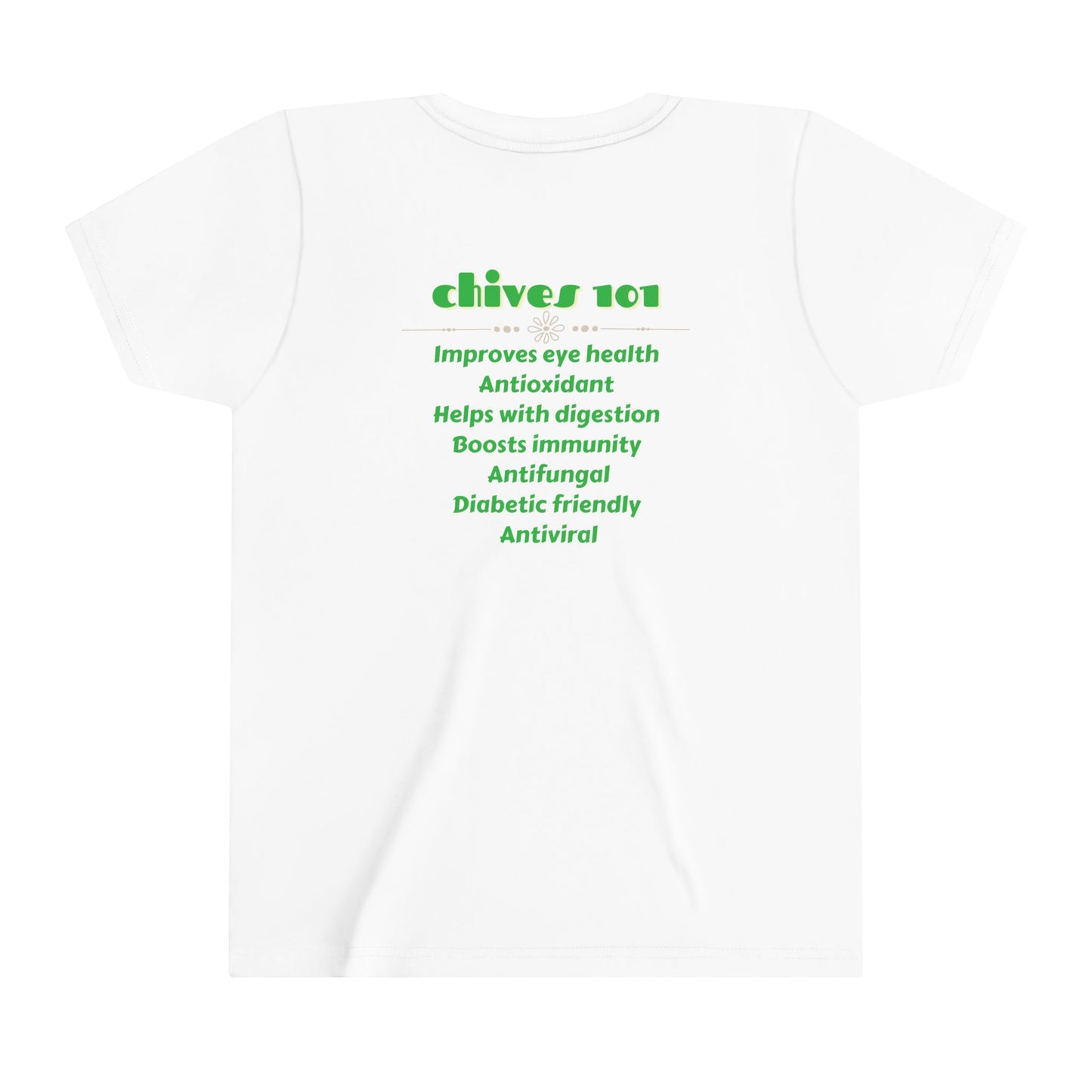 Youth Tee - Chive Talking and Chives 101 Nutritional Benefits Design