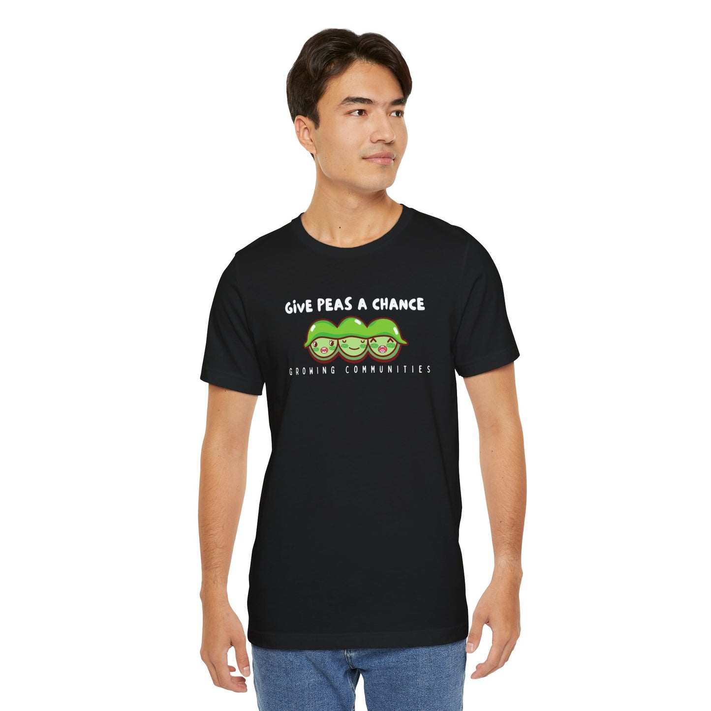 Give Peas a Chance Unisex Jersey Short Sleeve Tee