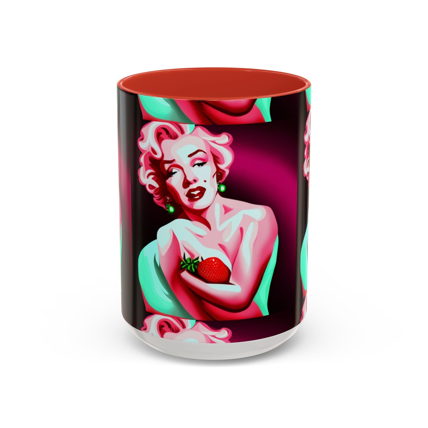 Marilyn eats Accent Coffee Mug (11, 15oz)