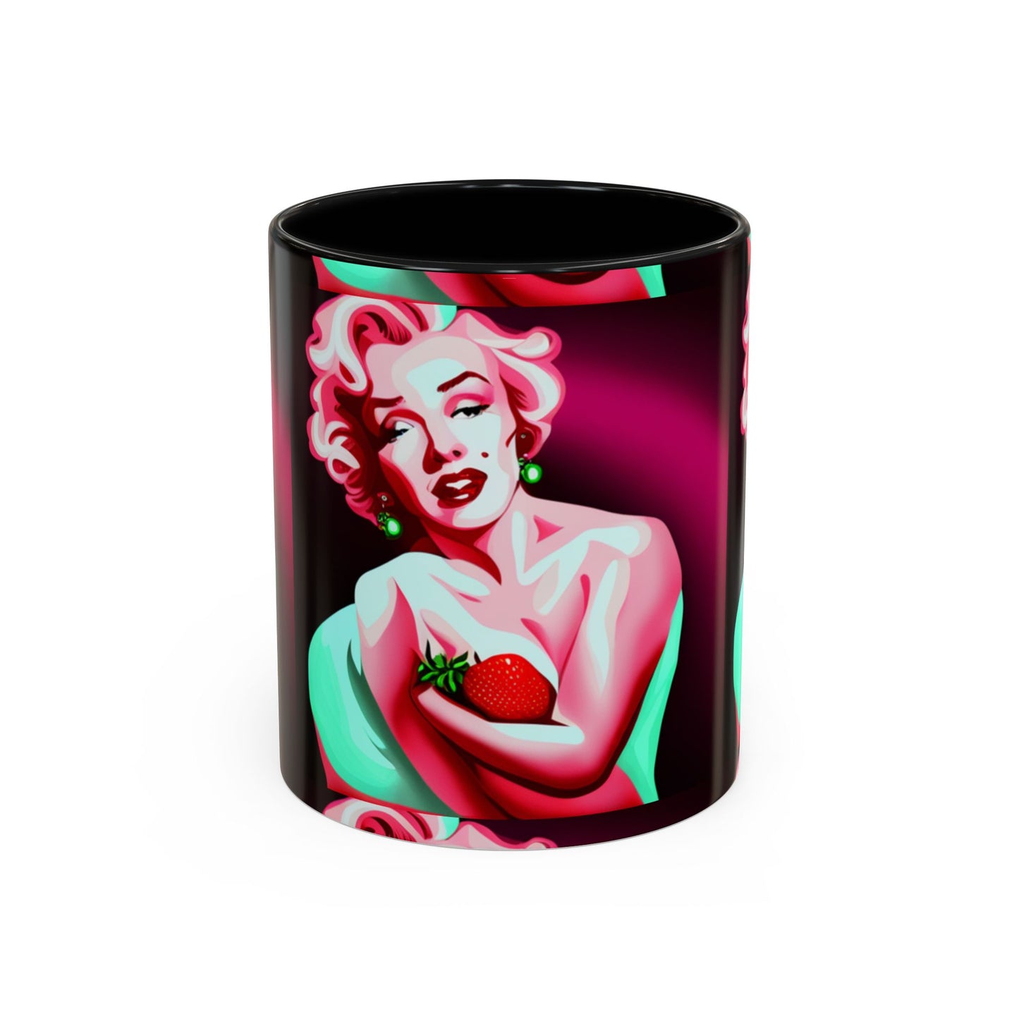 Marilyn eats Accent Coffee Mug (11, 15oz)