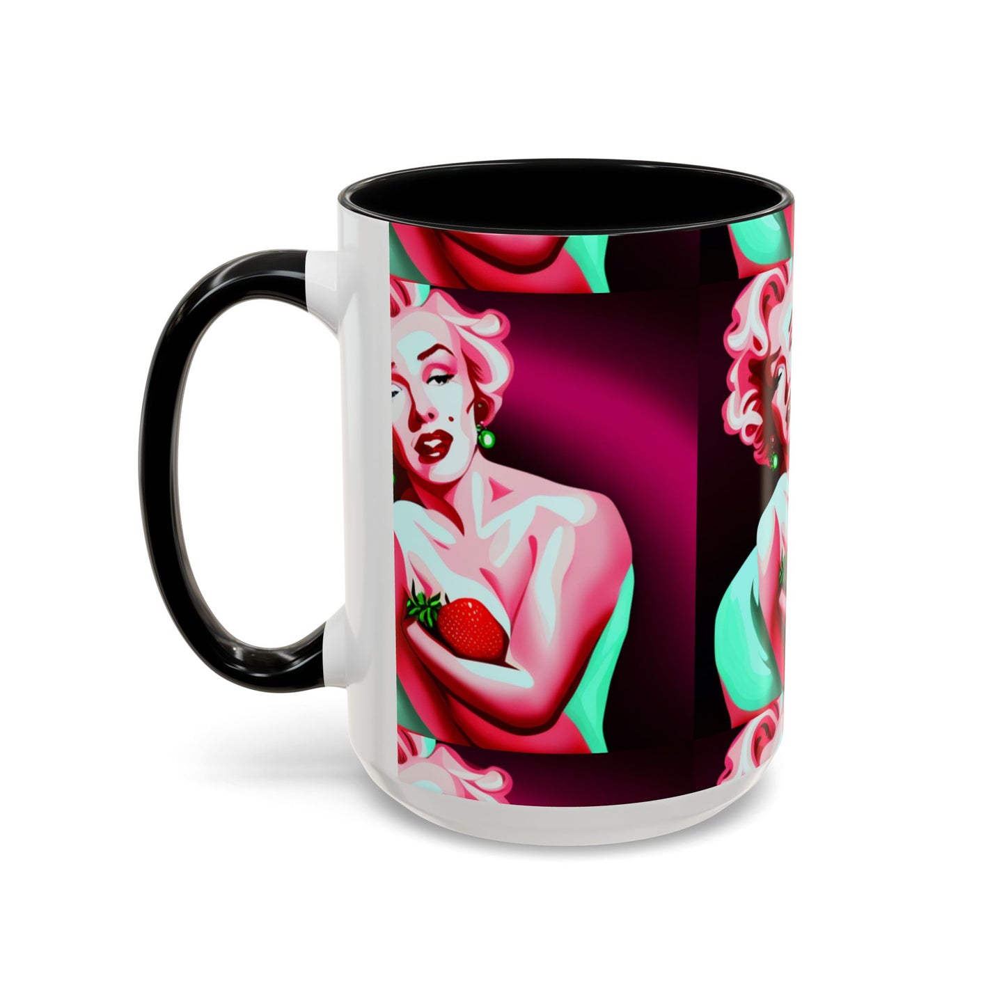 Marilyn eats Accent Coffee Mug (11, 15oz)