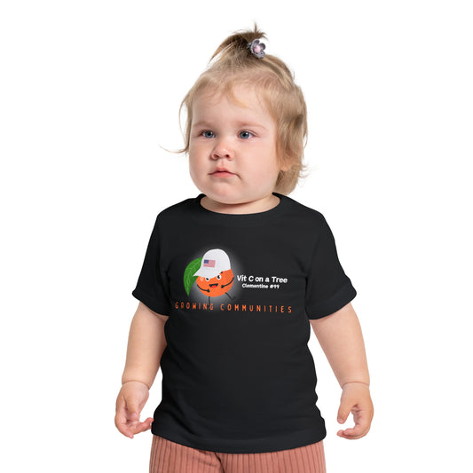 Clementine Vitamin C on a Tree Baby Short Sleeve T-Shirt