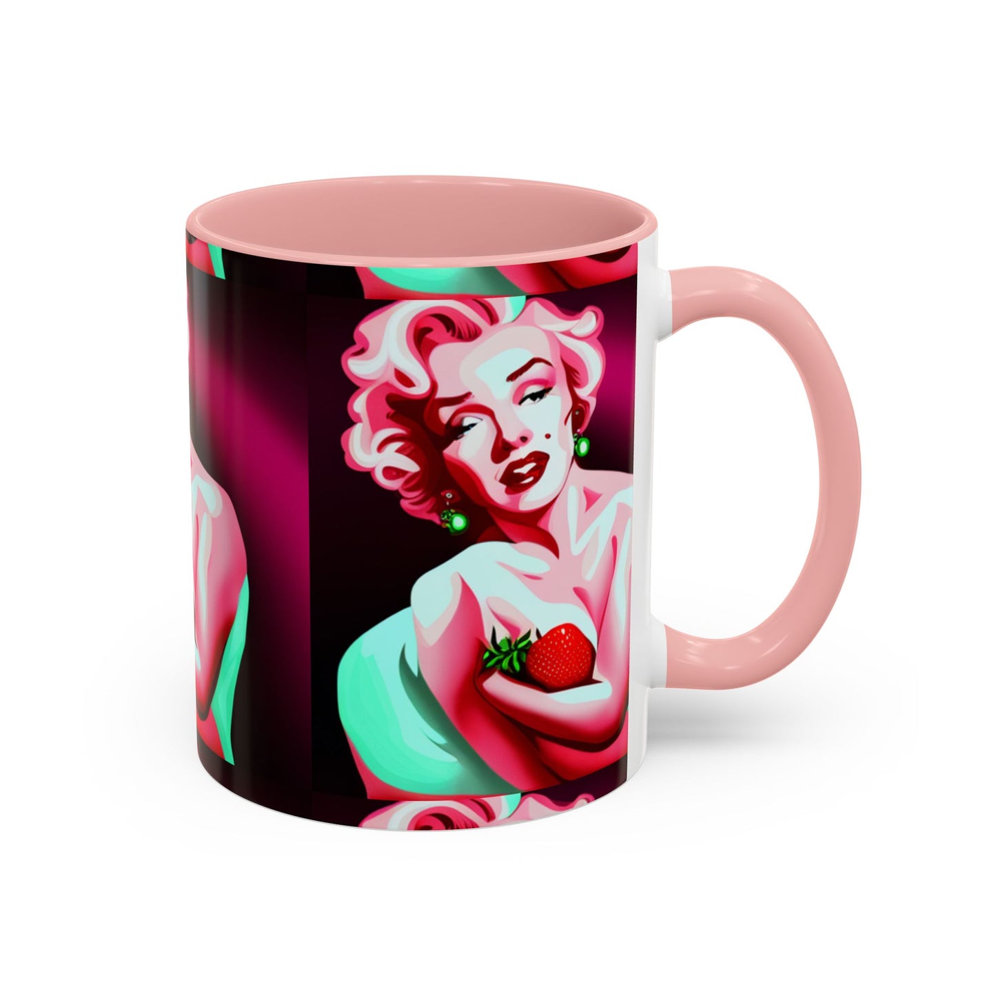 Marilyn eats Accent Coffee Mug (11, 15oz)