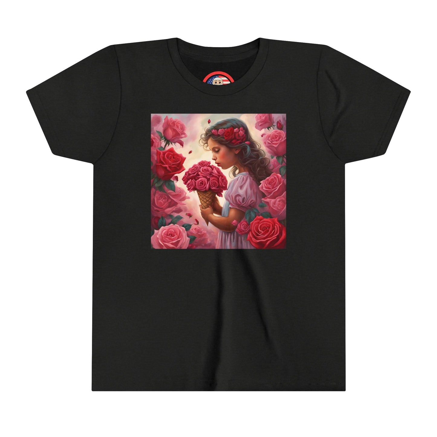 Rosie Petals Smell the Roses 1 of 4 Youth Short Sleeve Tee