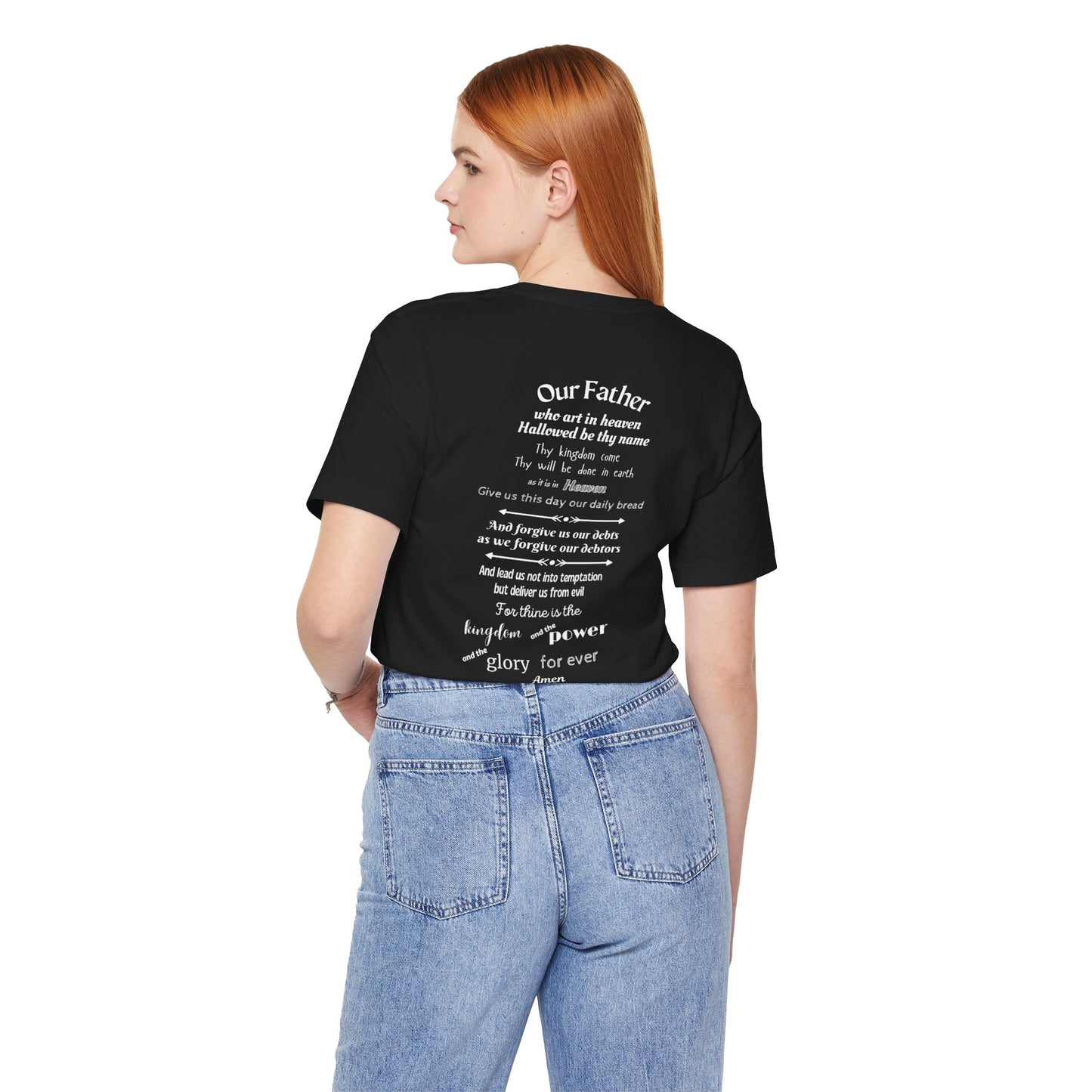 The Lord's Prayer Unisex Jersey Short Sleeve Tee