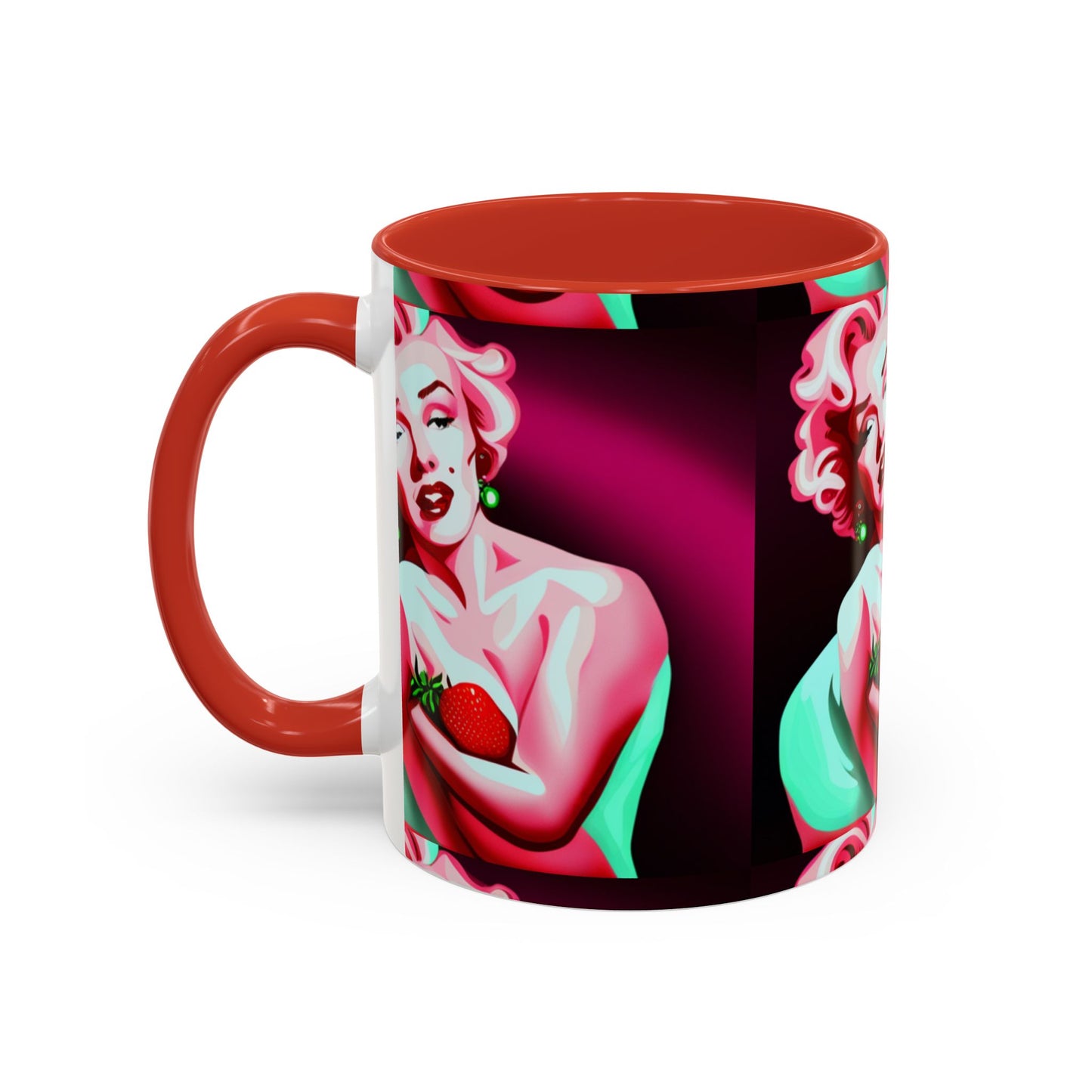 Marilyn eats Accent Coffee Mug (11, 15oz)