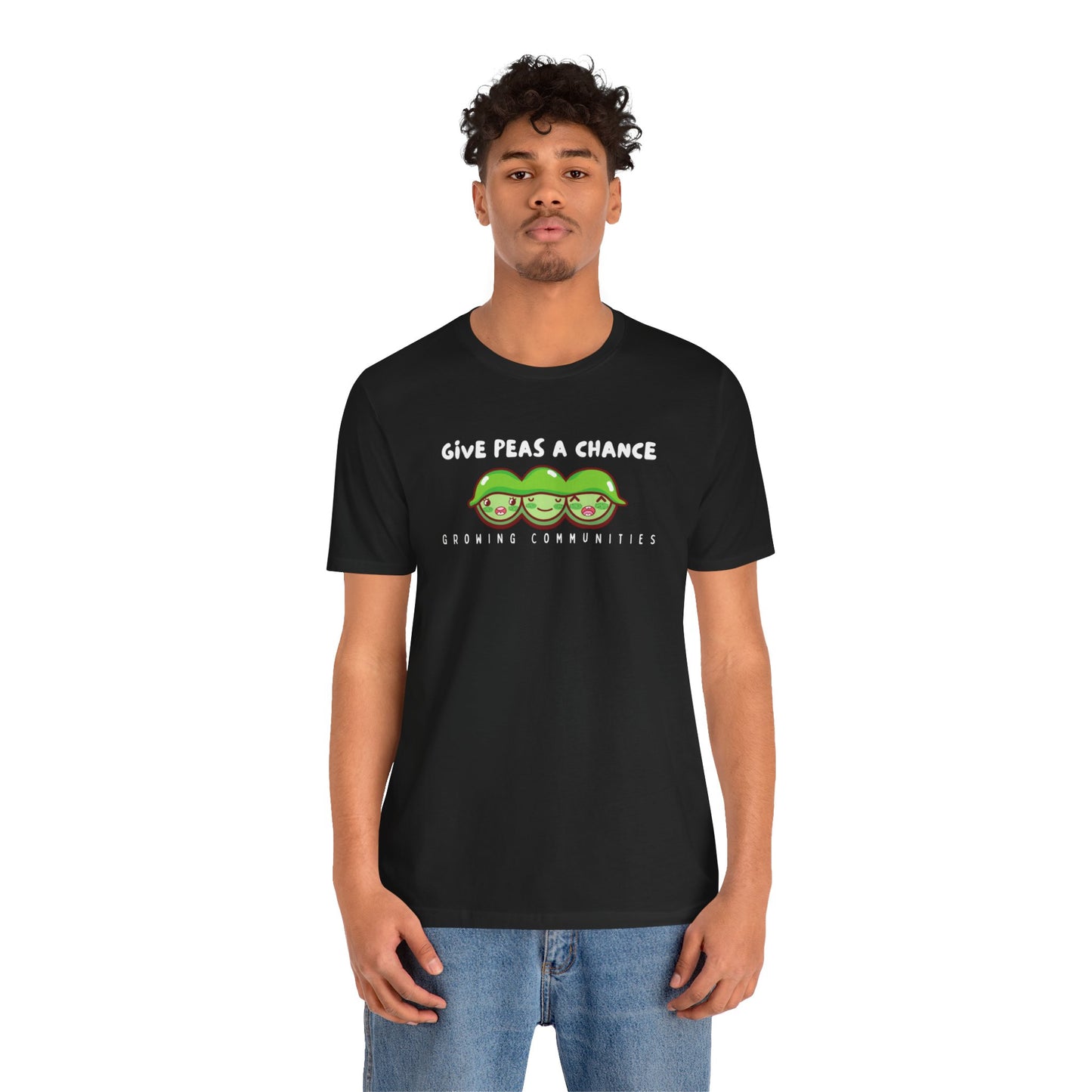 Give Peas a Chance Unisex Jersey Short Sleeve Tee