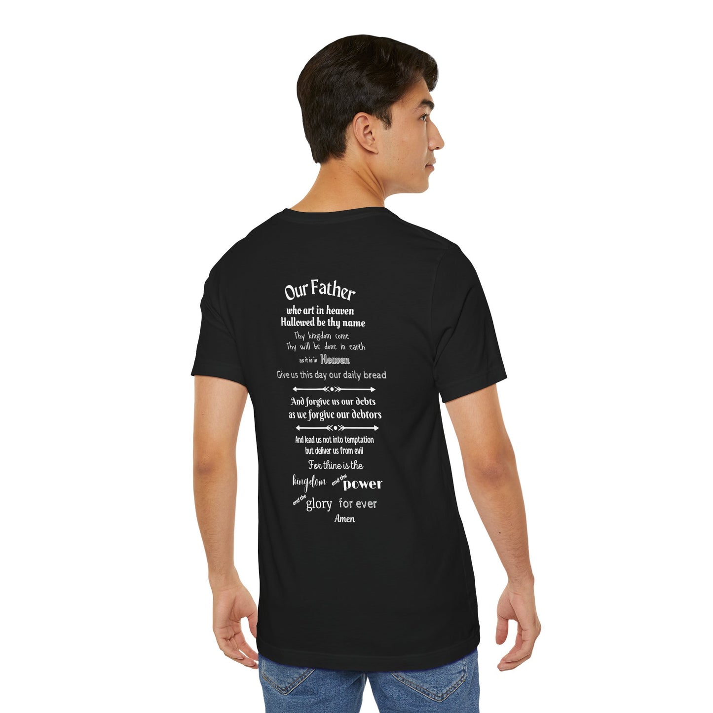 The Lord's Prayer Unisex Jersey Short Sleeve Tee