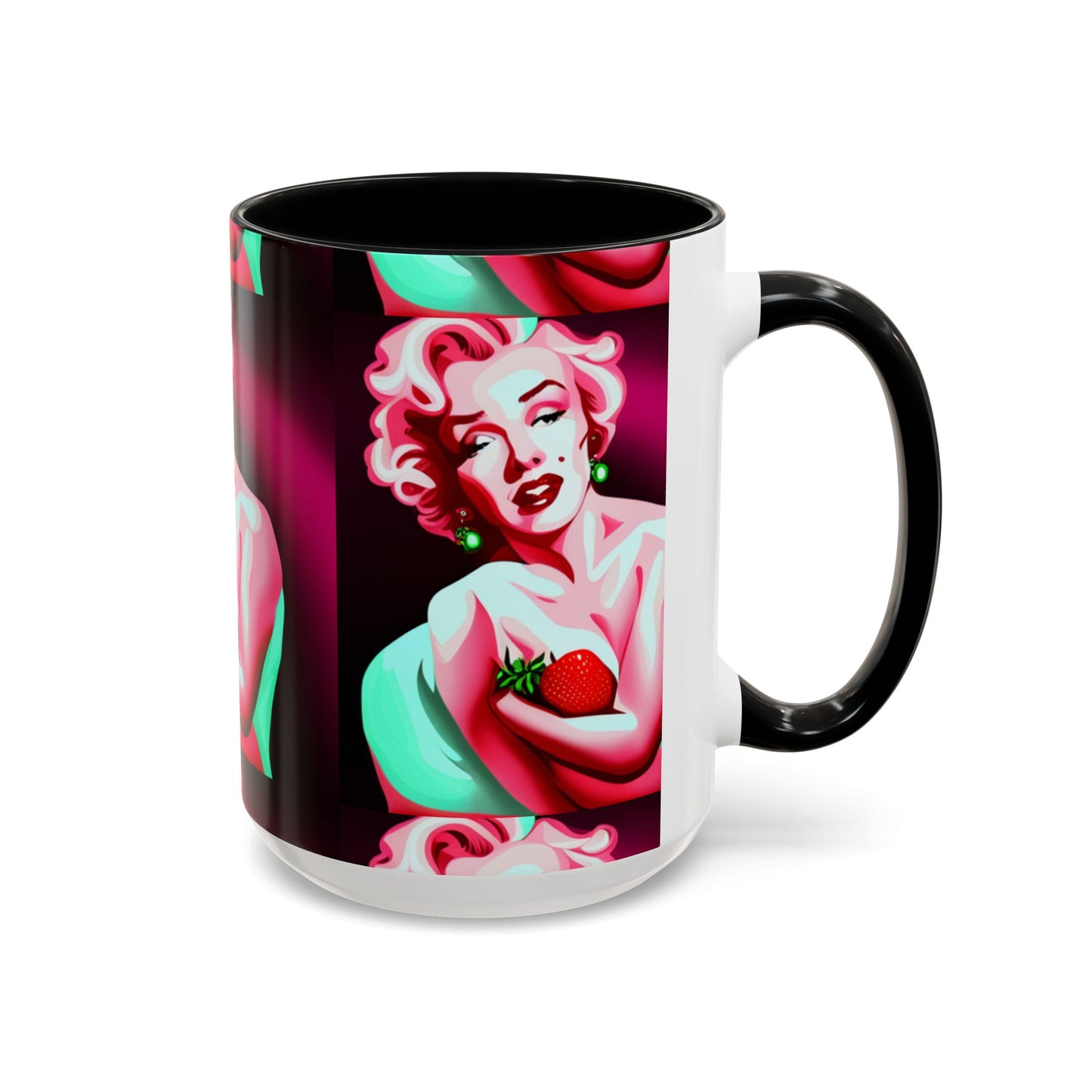 Marilyn eats Accent Coffee Mug (11, 15oz)