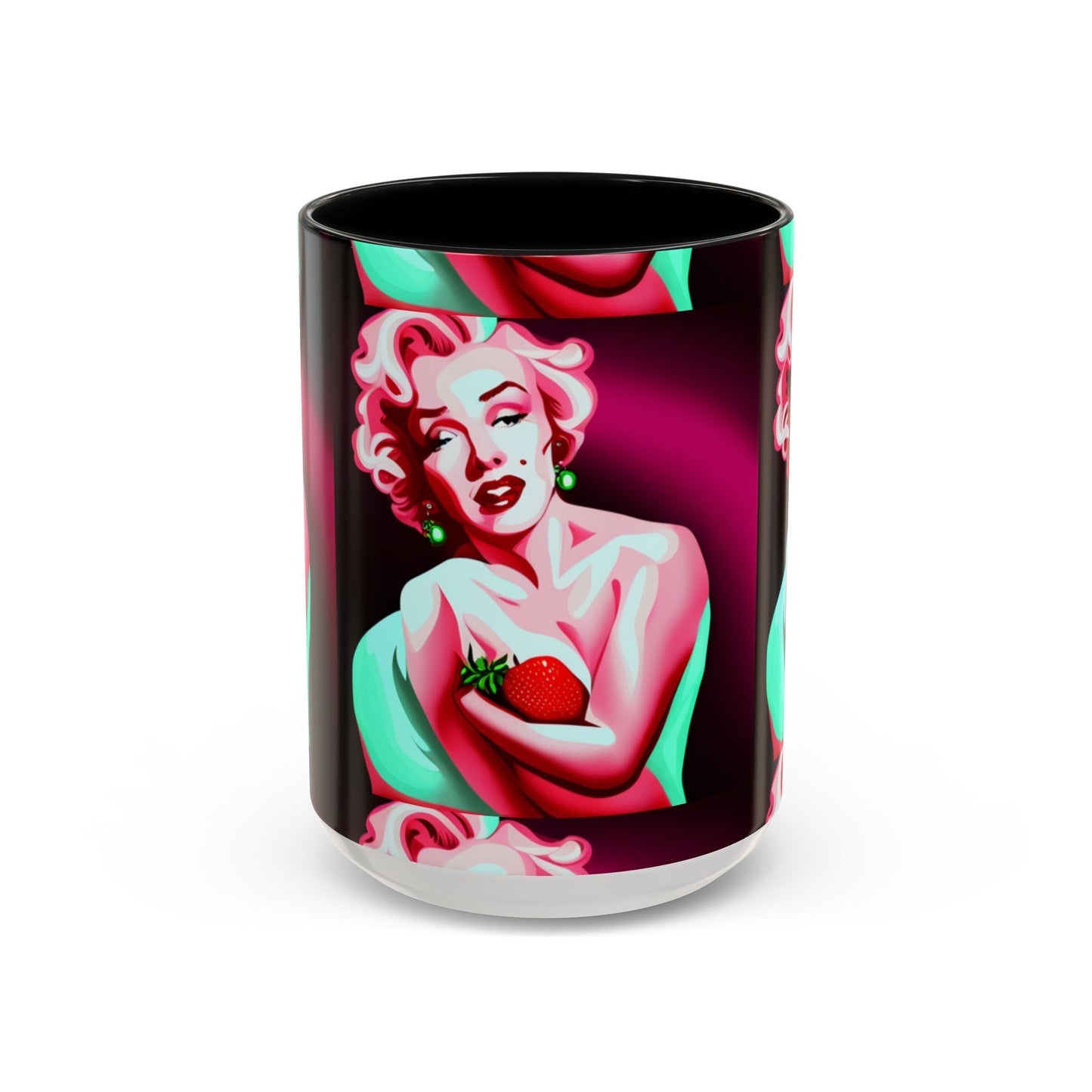 Marilyn eats Accent Coffee Mug (11, 15oz)