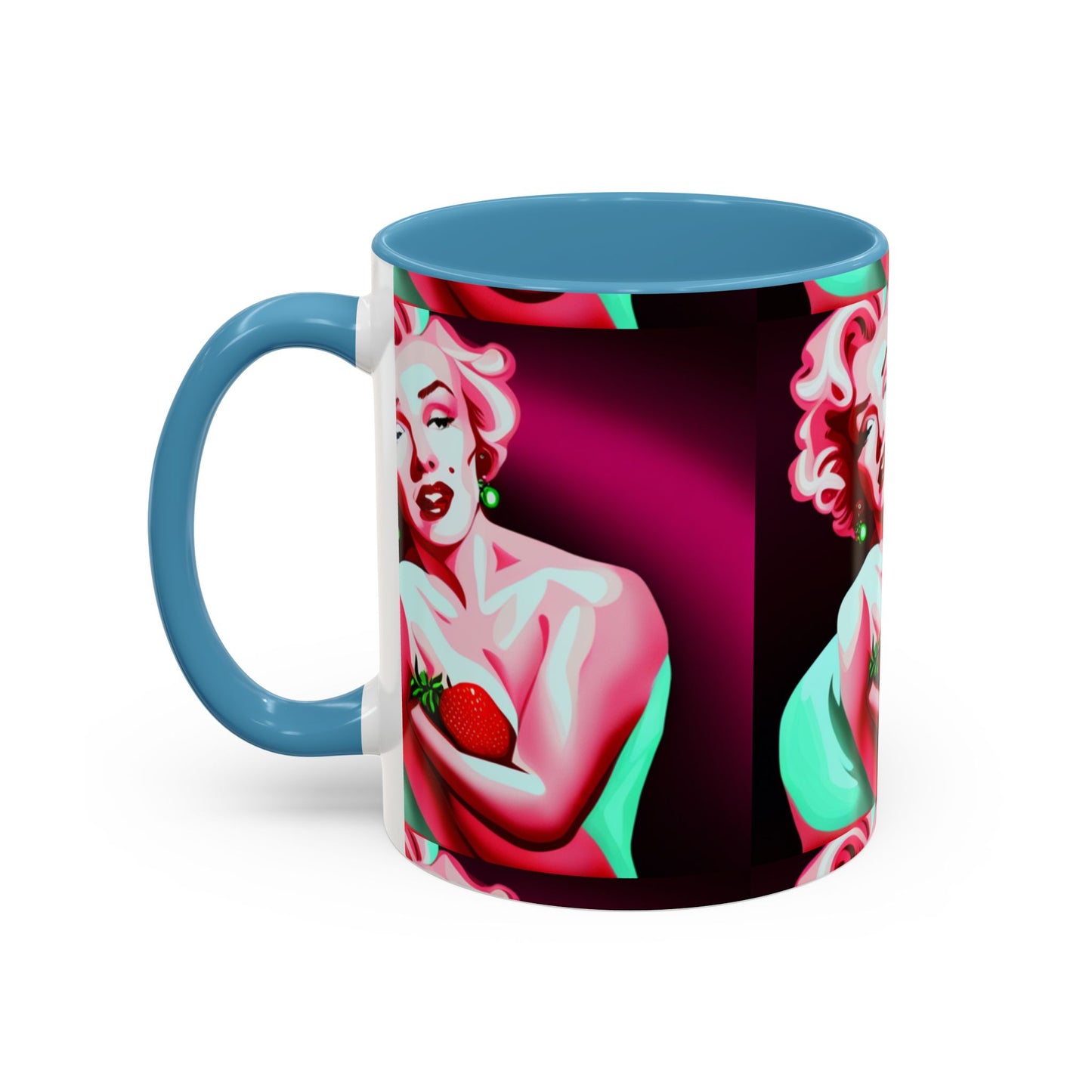 Marilyn eats Accent Coffee Mug (11, 15oz)