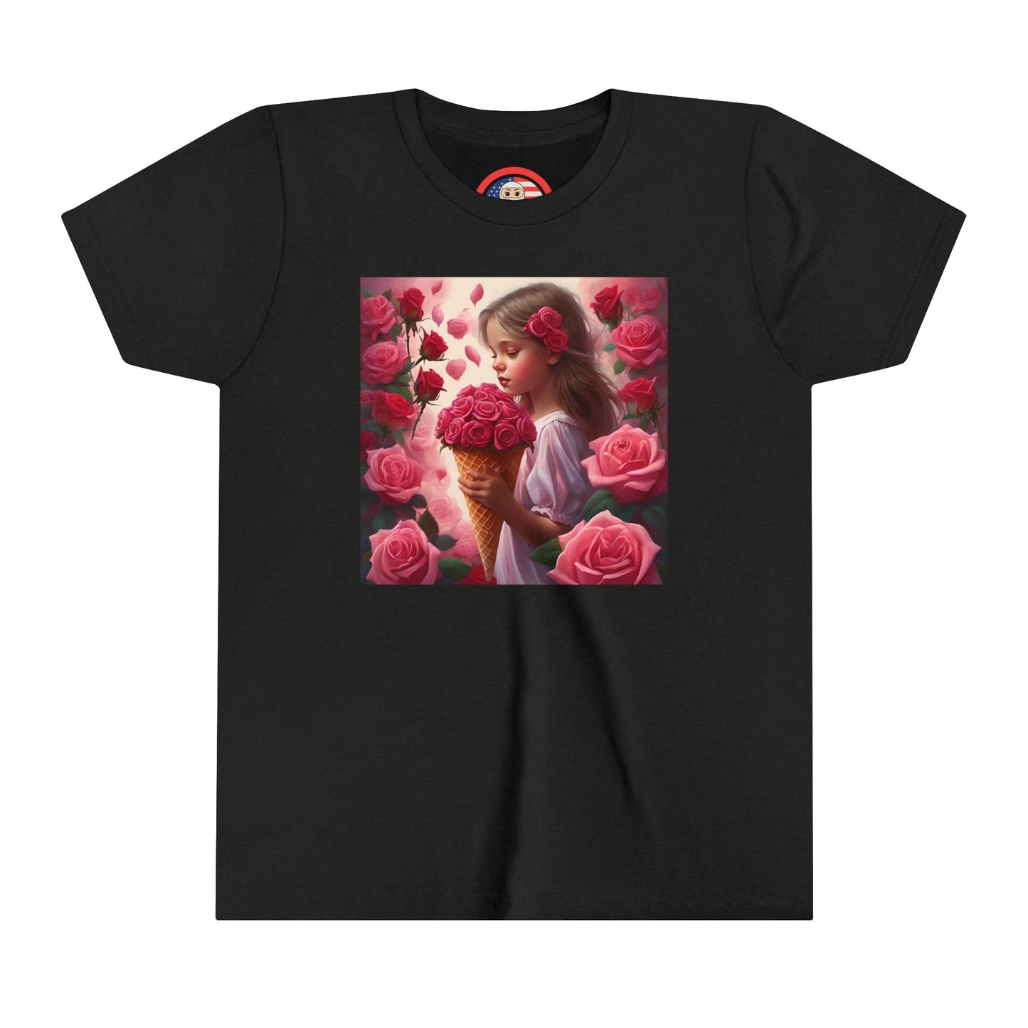 Rosie Petals Smell the Roses 2 of 4 Youth Short Sleeve Tee