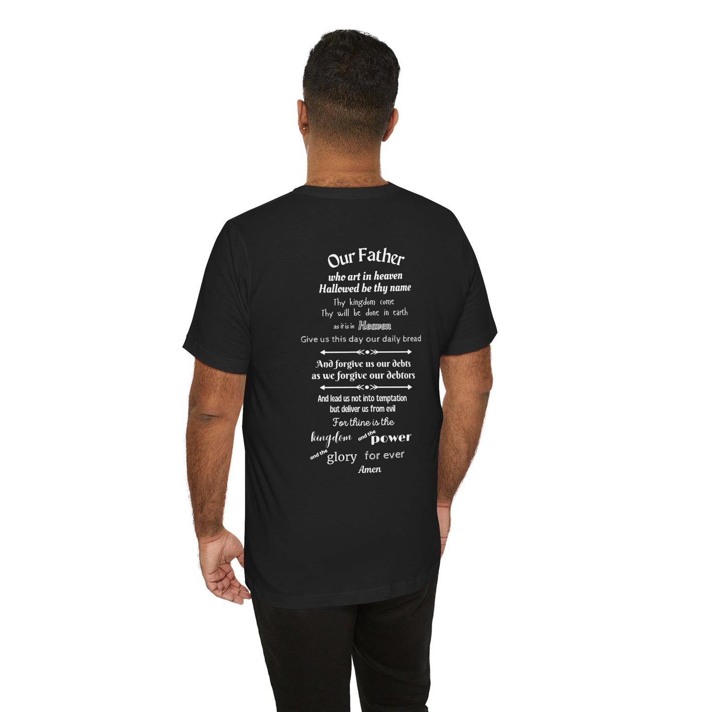 The Lord's Prayer Unisex Jersey Short Sleeve Tee