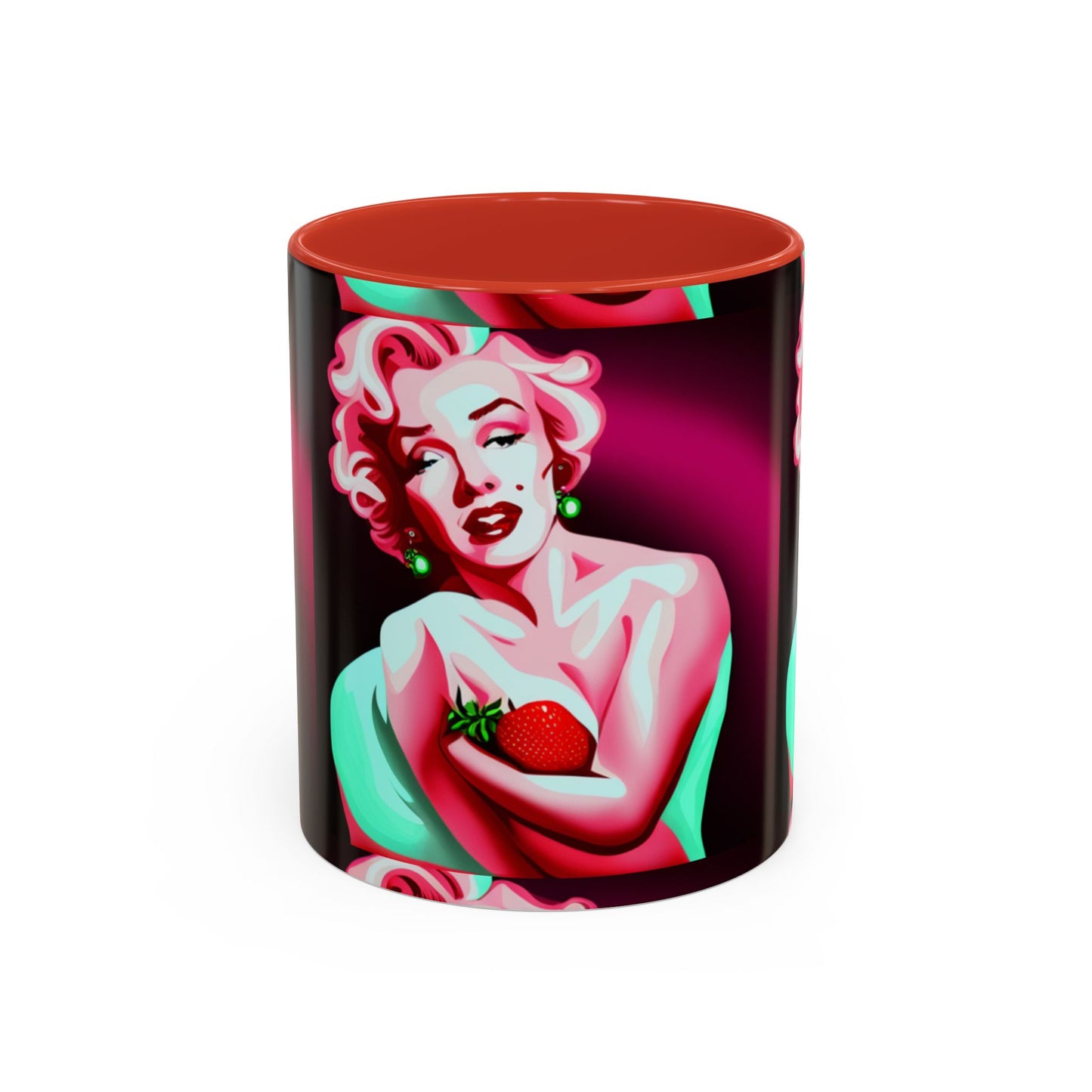 Marilyn eats Accent Coffee Mug (11, 15oz)