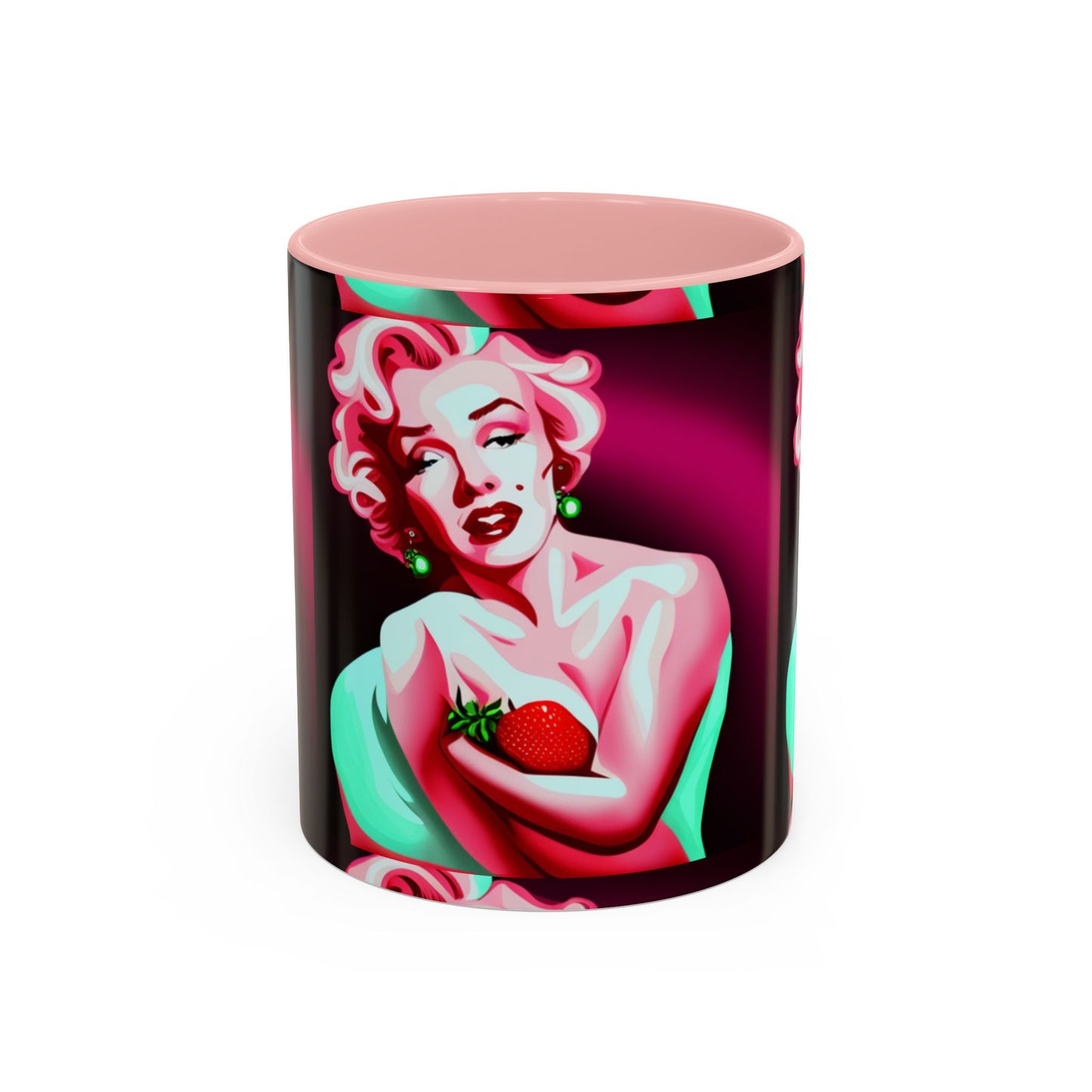 Marilyn eats Accent Coffee Mug (11, 15oz)