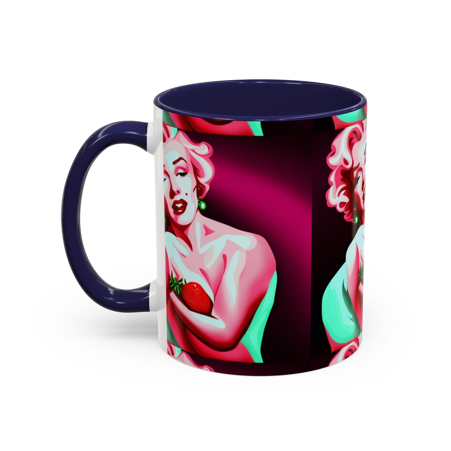 Marilyn eats Accent Coffee Mug (11, 15oz)