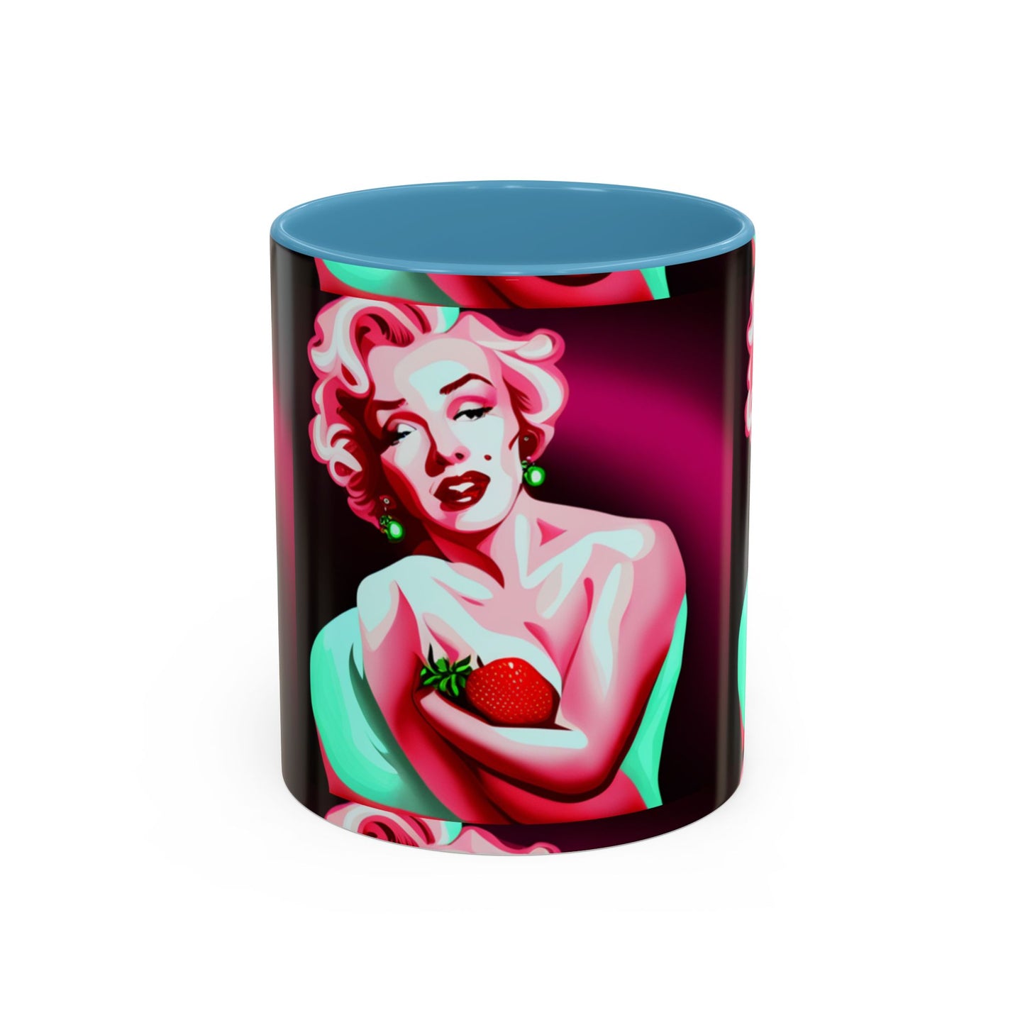 Marilyn eats Accent Coffee Mug (11, 15oz)