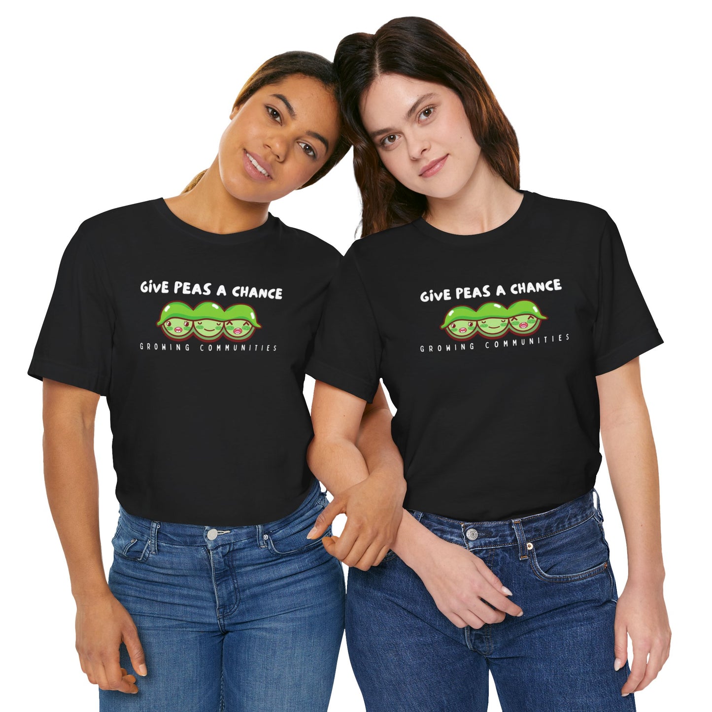 Give Peas a Chance Unisex Jersey Short Sleeve Tee