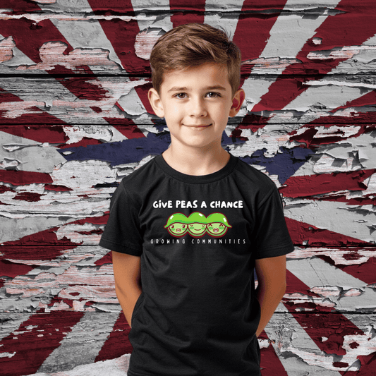 Youth Tee - Three Peas in a Pod Give Peas a Chance Fundraising Shirt