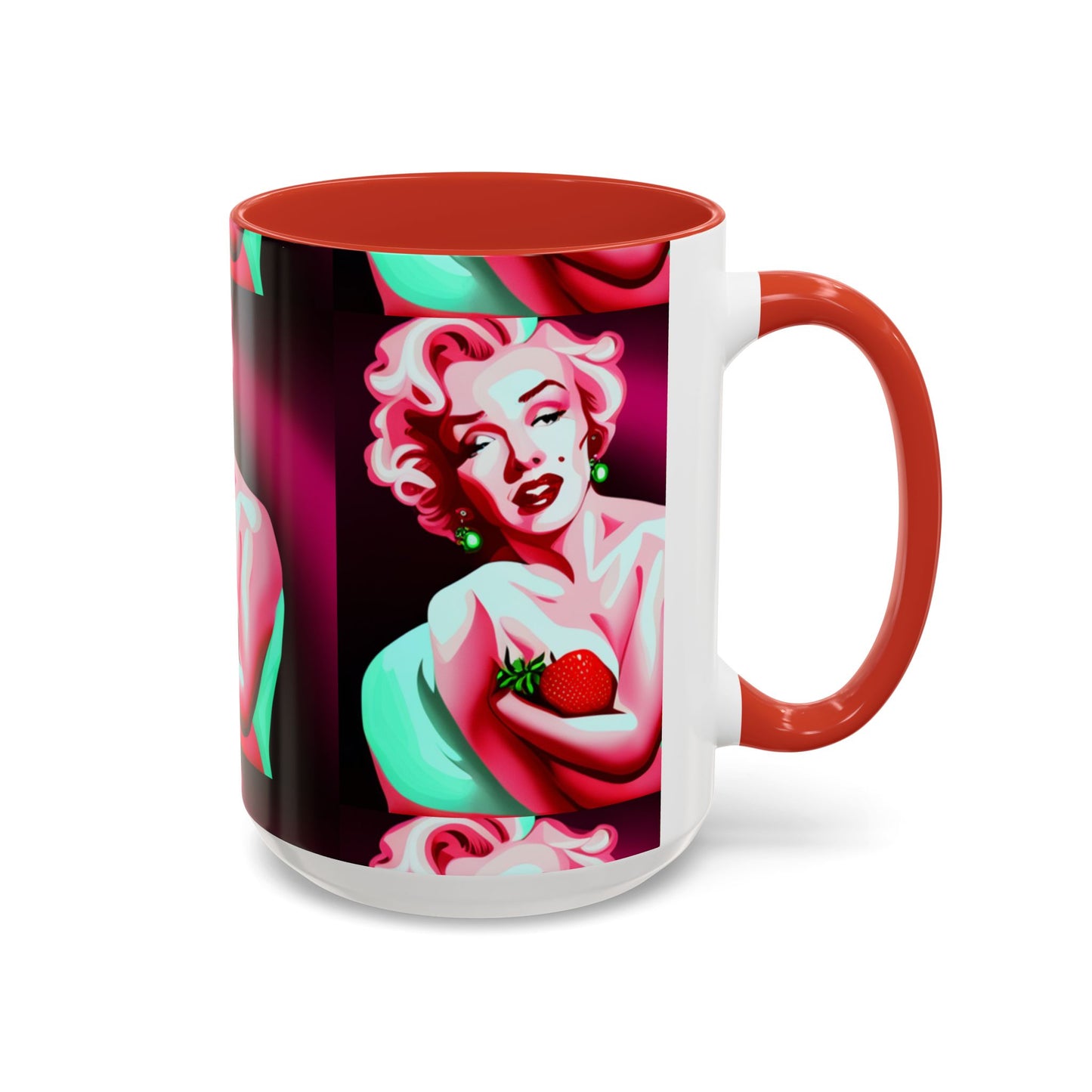 Marilyn eats Accent Coffee Mug (11, 15oz)