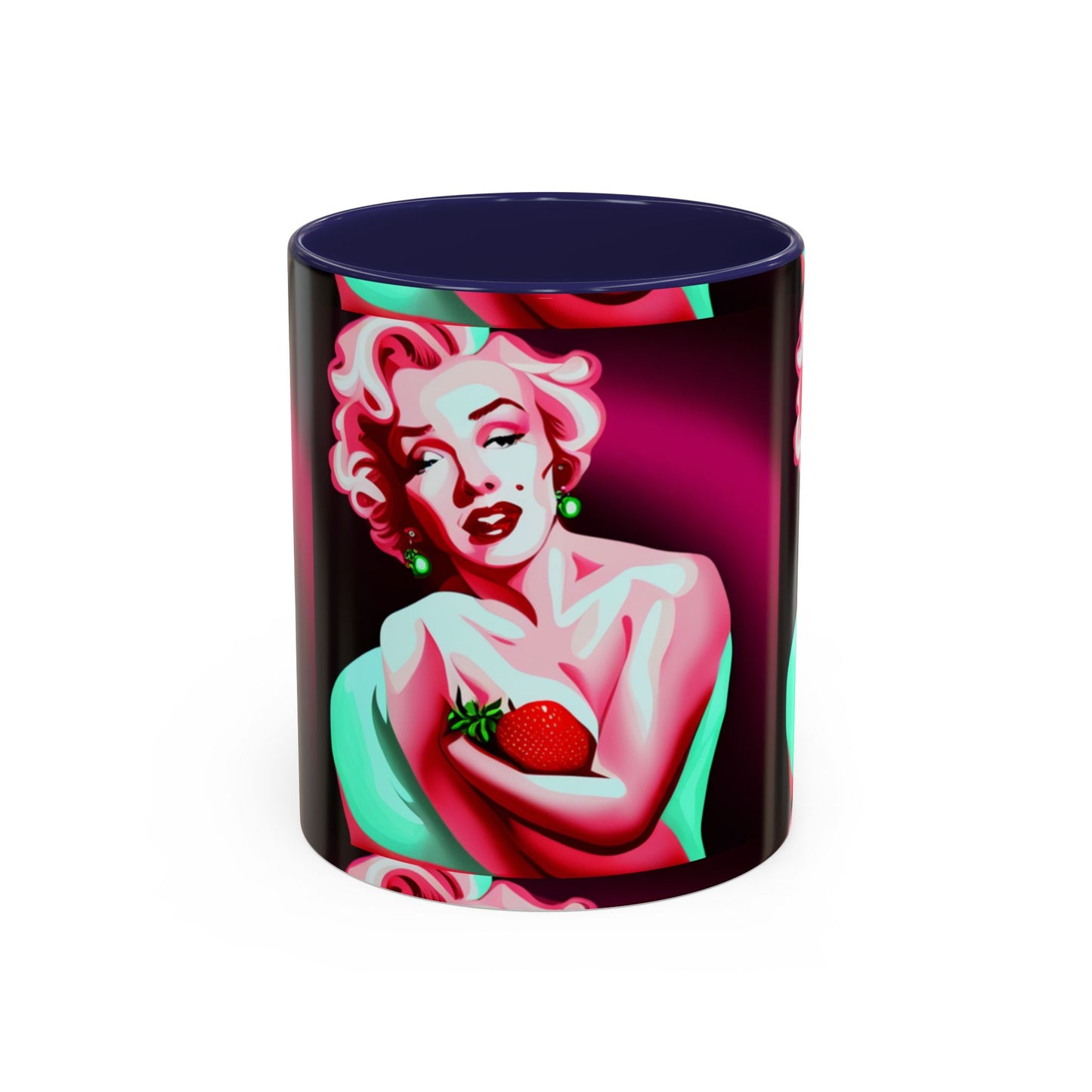 Marilyn eats Accent Coffee Mug (11, 15oz)