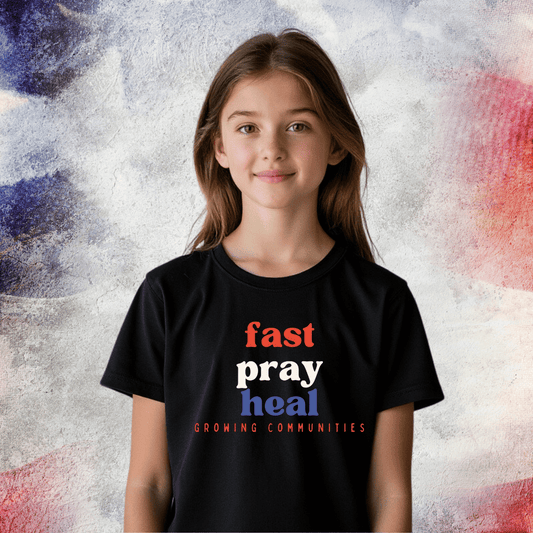 Kids Tee - Fast Pray Heal - Supporting Growing Communities