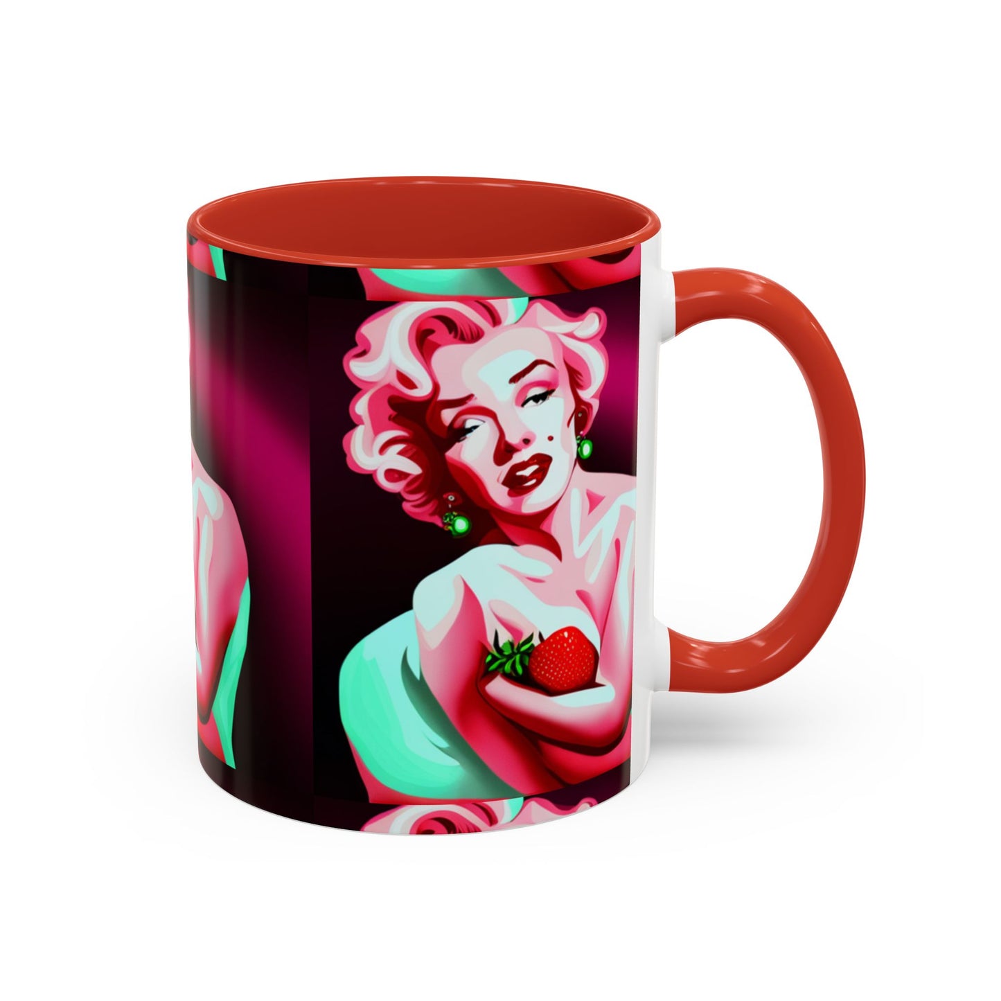 Marilyn eats Accent Coffee Mug (11, 15oz)