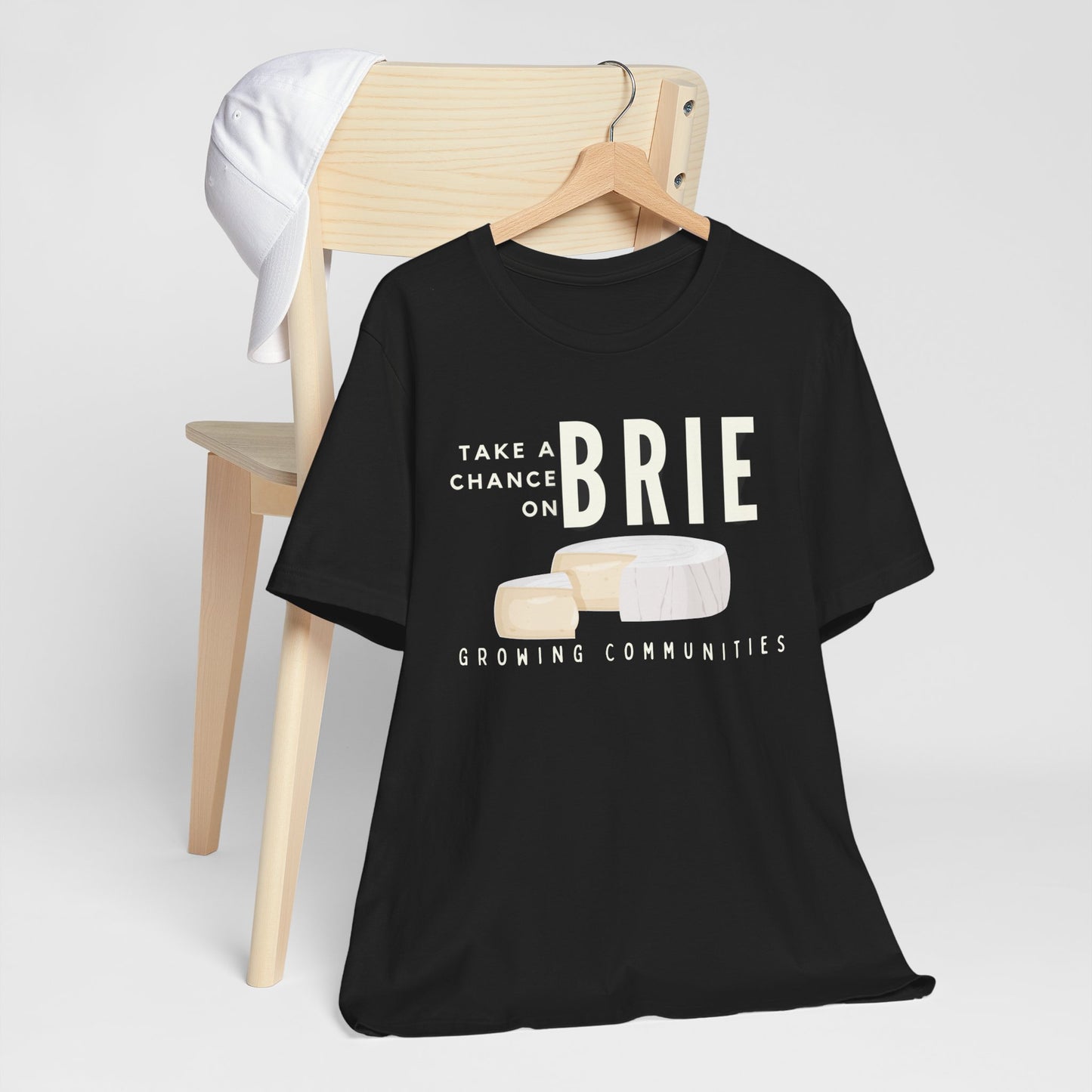 Take a Chance on Brie Unisex Jersey Short Sleeve Tee