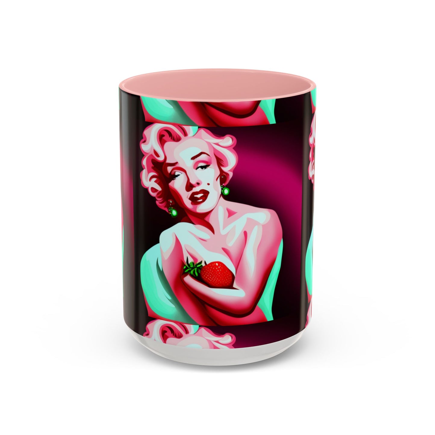 Marilyn eats Accent Coffee Mug (11, 15oz)