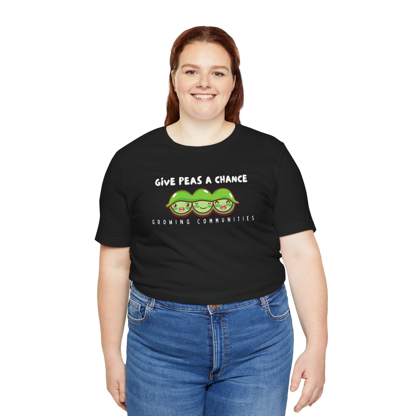 Give Peas a Chance Unisex Jersey Short Sleeve Tee