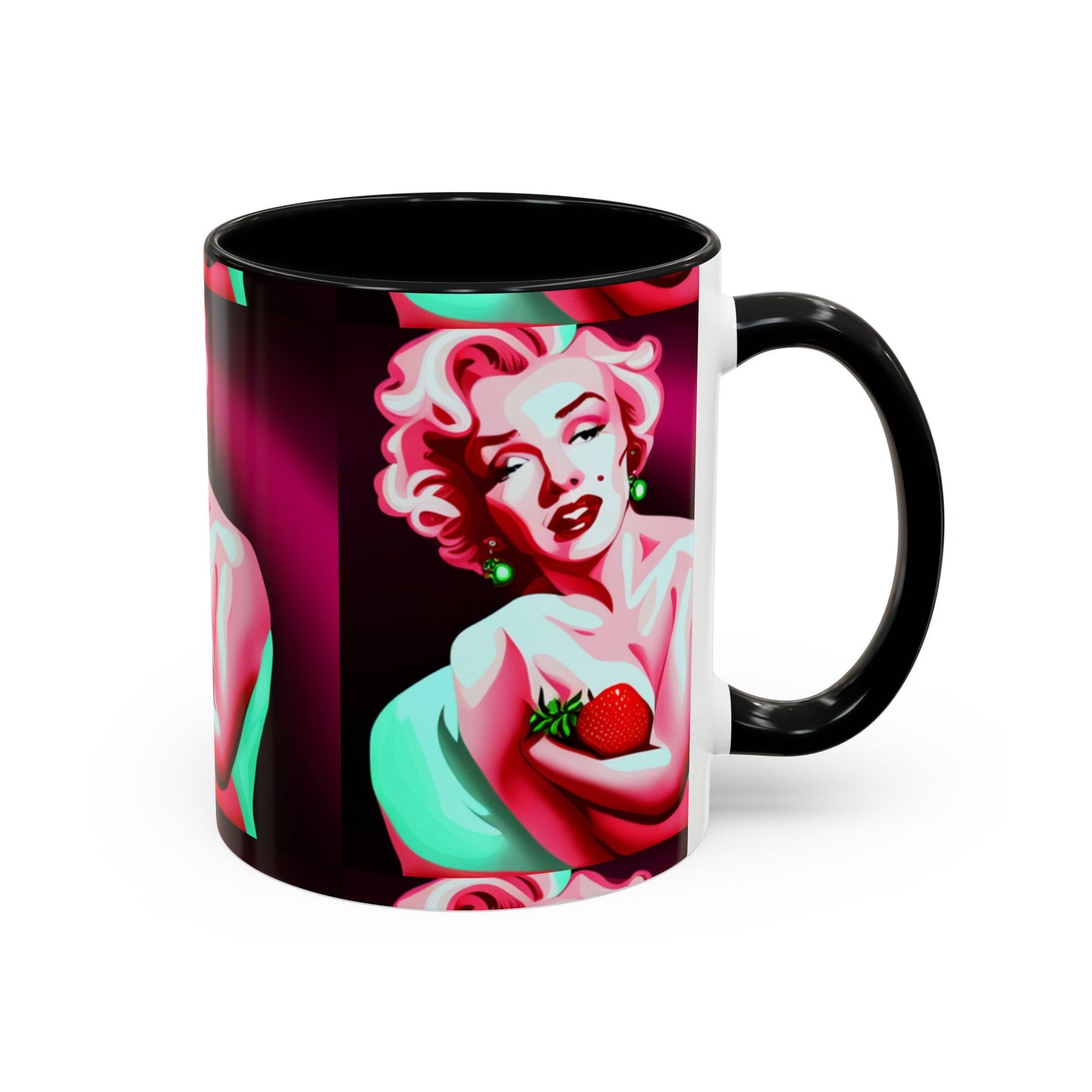 Marilyn eats Accent Coffee Mug (11, 15oz)