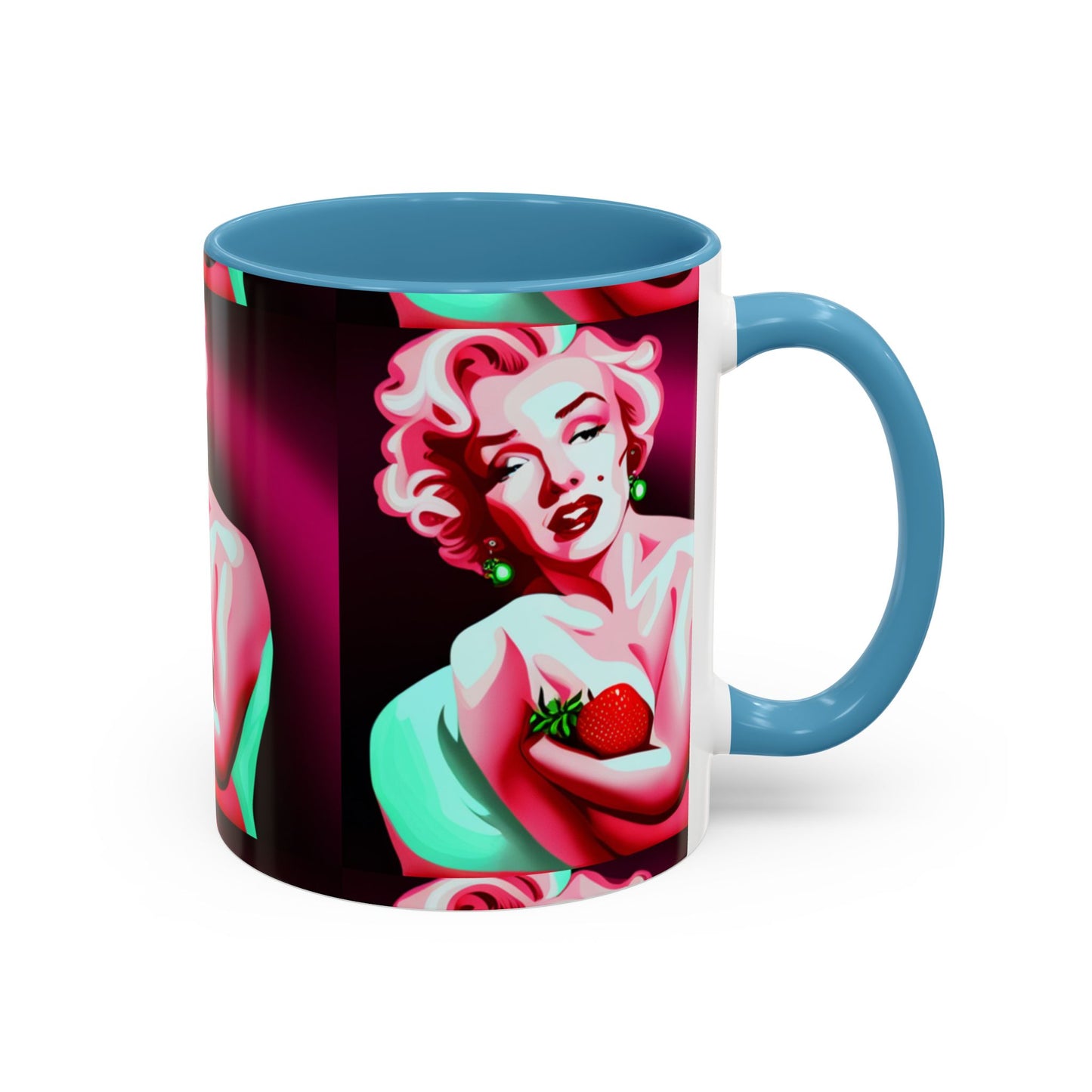 Marilyn eats Accent Coffee Mug (11, 15oz)