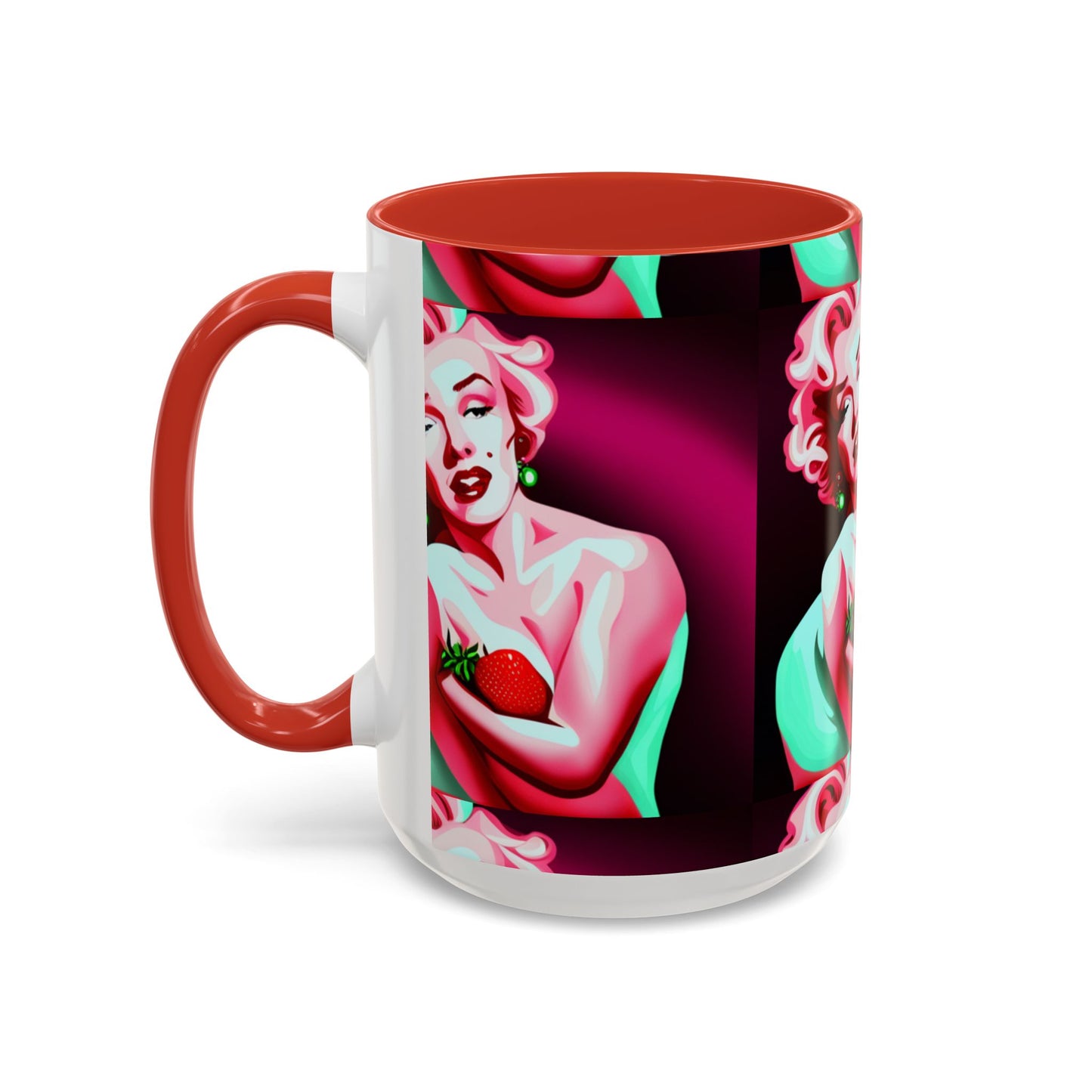 Marilyn eats Accent Coffee Mug (11, 15oz)