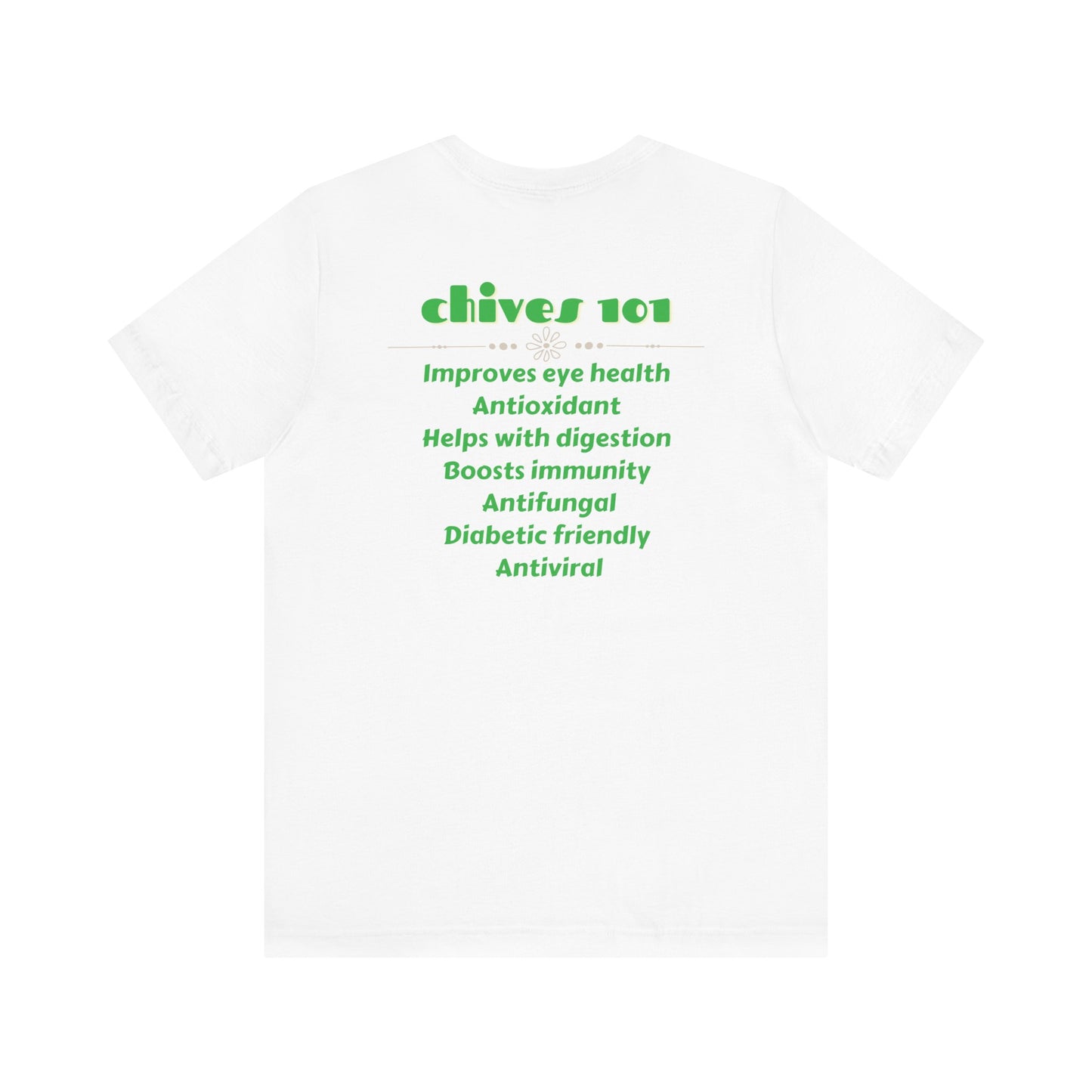 Chive Talking Unisex Tee with Chives 101 Facts