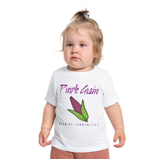 Purple Grain Reigns Baby Short Sleeve T-Shirt