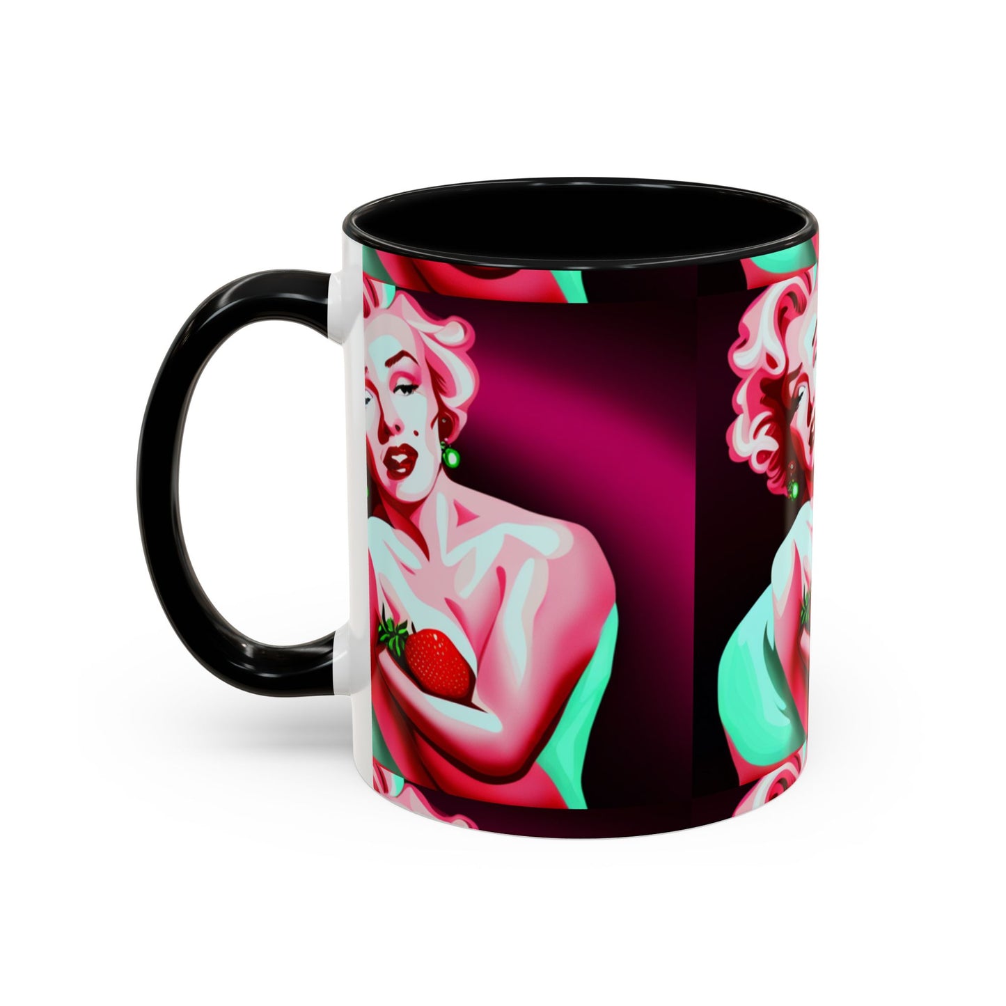 Marilyn eats Accent Coffee Mug (11, 15oz)