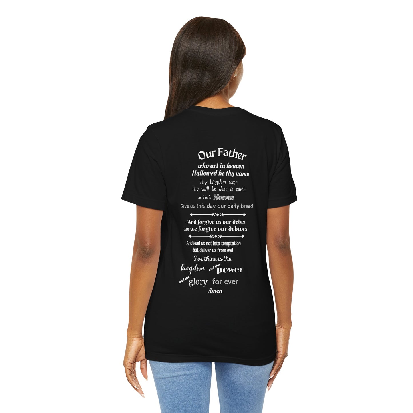 The Lord's Prayer Unisex Jersey Short Sleeve Tee