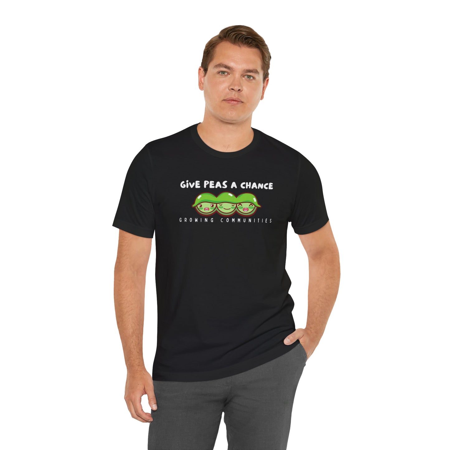 Give Peas a Chance Unisex Jersey Short Sleeve Tee