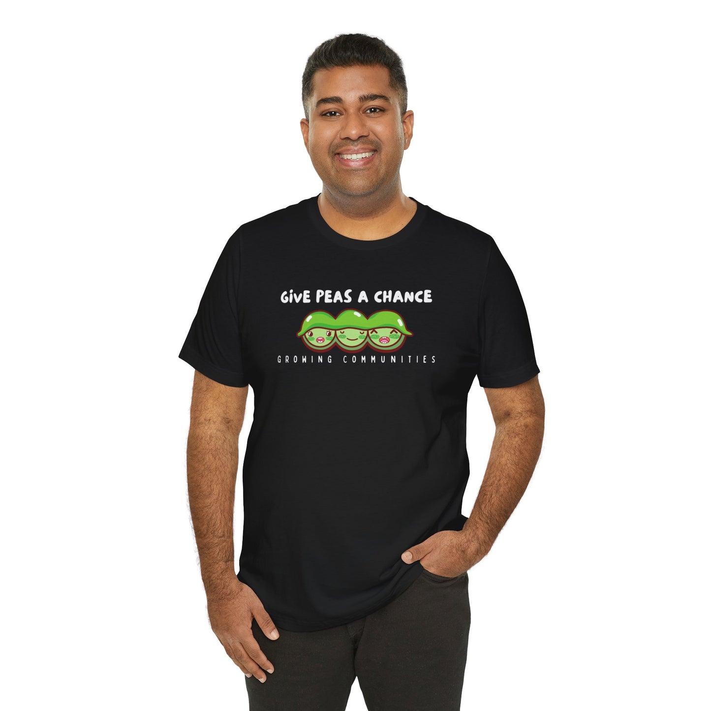 Give Peas a Chance Unisex Jersey Short Sleeve Tee